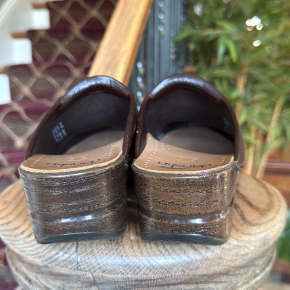 Dansko Rich Brown Leather Mules - Picture 13 of 16